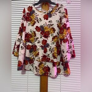 Time and Tru Floral Top XXL